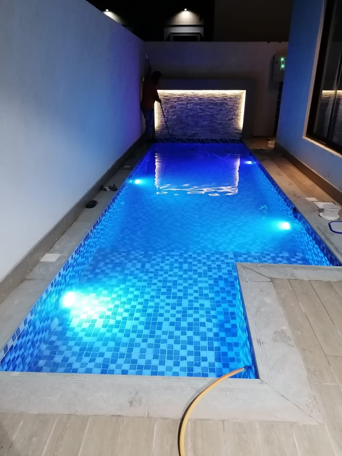 Pool maintenance work by Aqua Safe